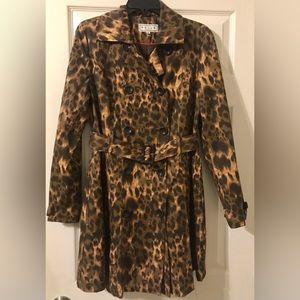 Women’s Vintage Pelle Studio Animal Print Trench Coat